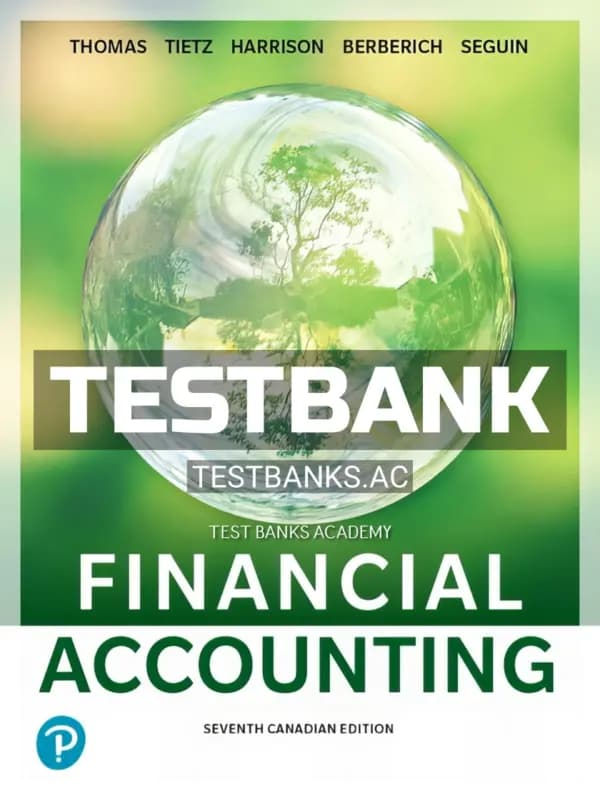 Cover for Test Bank for Financial Accounting 7th CA Edition by Horngren