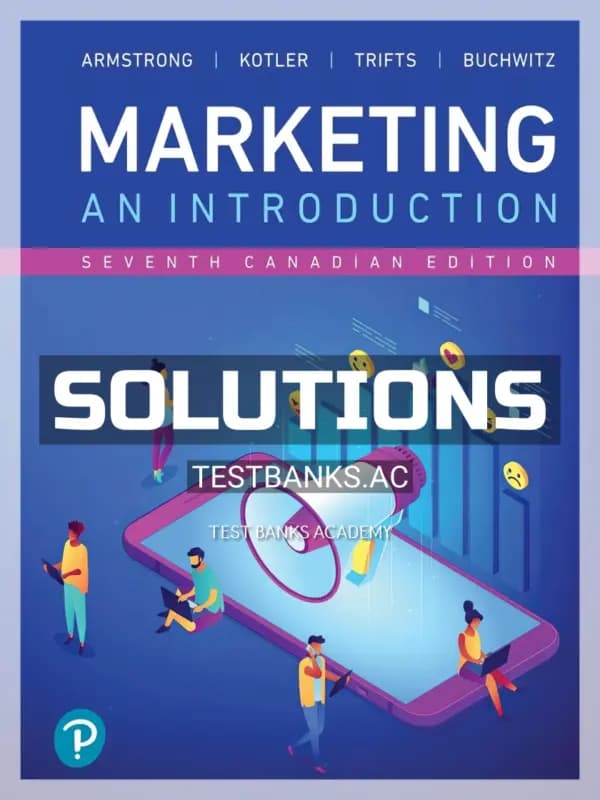 Cover for Solutions Manual for Marketing An Introduction 7th CA Edition by Armstrong