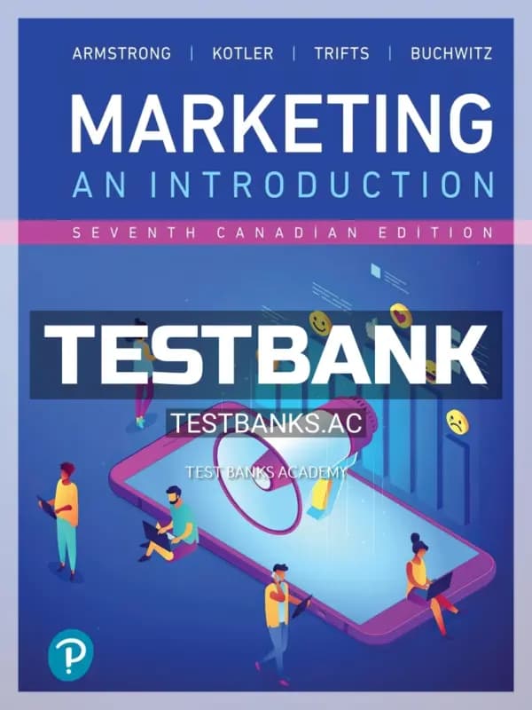 Cover for Test Bank for Marketing An Introduction 7th CA Edition by Armstrong