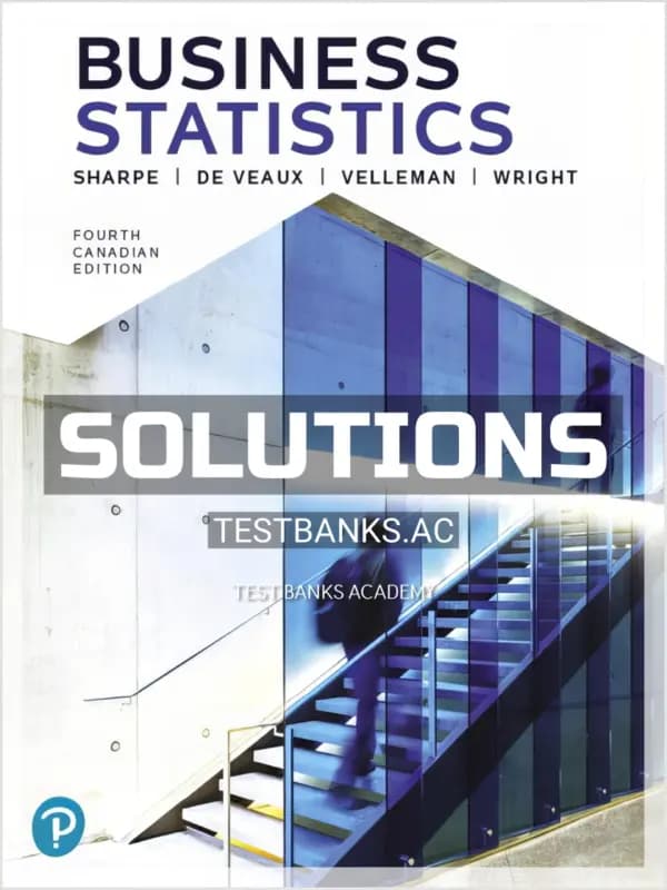 Cover for Solutions Manual for Business Statistics 4th CA Edition by Sharpe