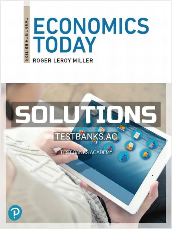 Cover for Solutions Manual for Economics Today 20th Edition by Miller