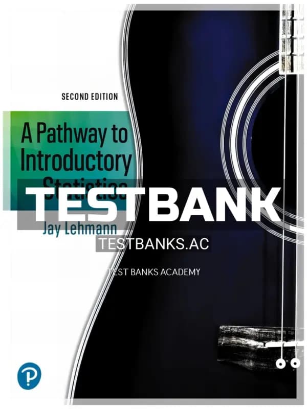 Cover for Test Bank for Pathway to Introductory Statistics 2nd Edition by Lehmann