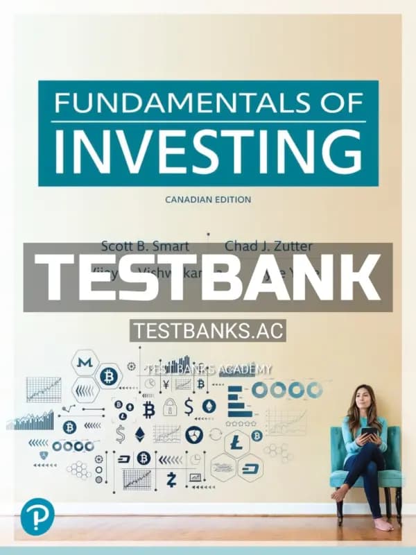 Cover for Test Bank for Fundamentals of Investing 1st CA Edition by Zutter