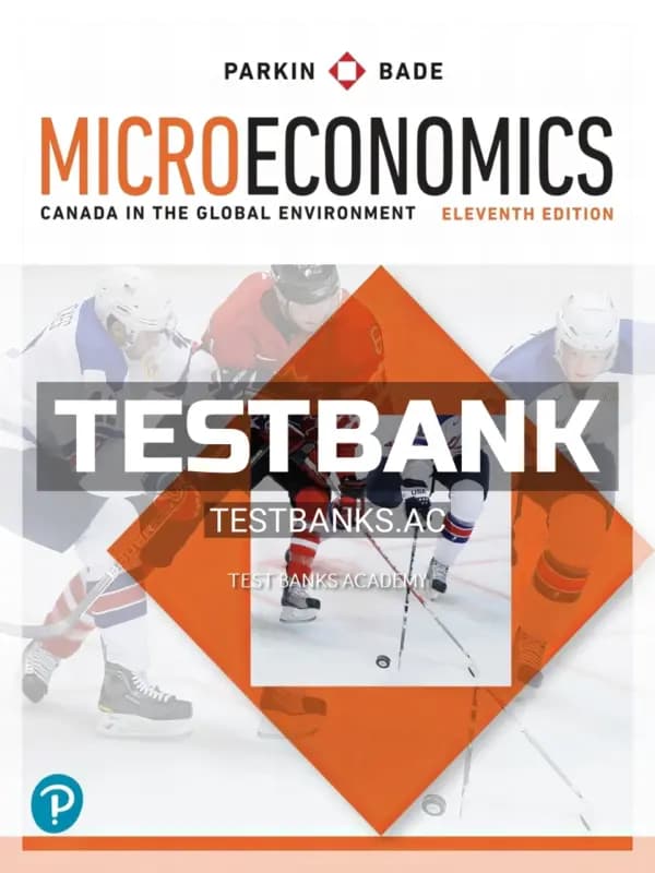 Cover for Test Bank for Macroeconomics Canada in the Global Environment 11th CA Edition by Parkin