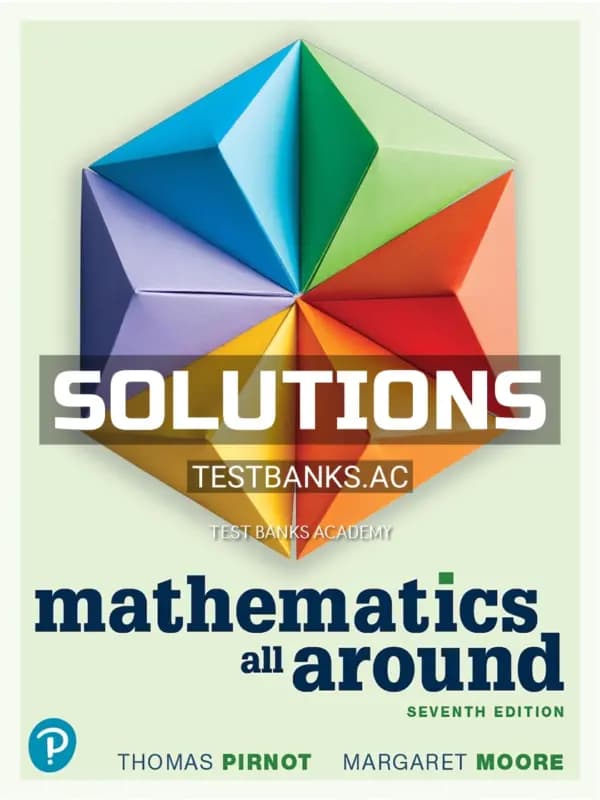 Cover for Solutions Manual for Mathematics All Around 7th Edition by Pirnot