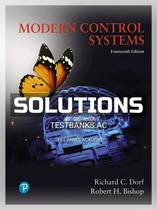Cover for Solutions Manual for Modern Control Systems 14th Edition by Dorf