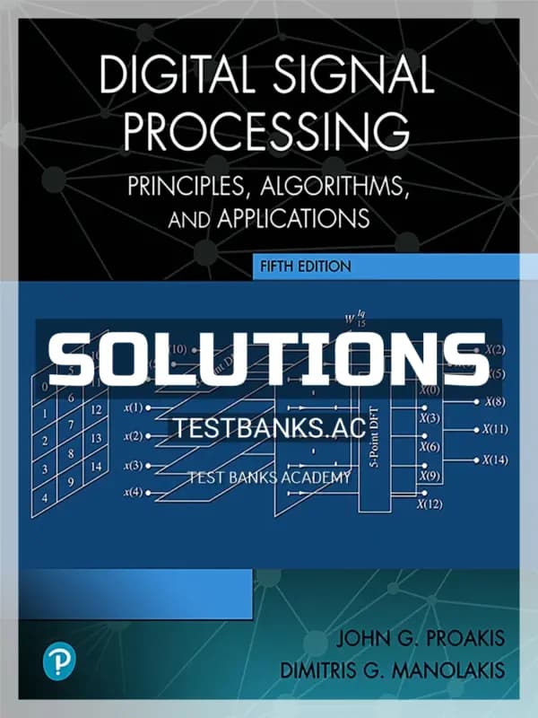 Cover for Solutions Manual for Digital Signal Processing 5th Edition by Proakis