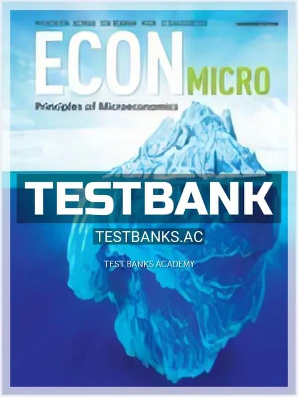 Cover for Test Bank for ECON Micro 1st CA Edition by McEachern