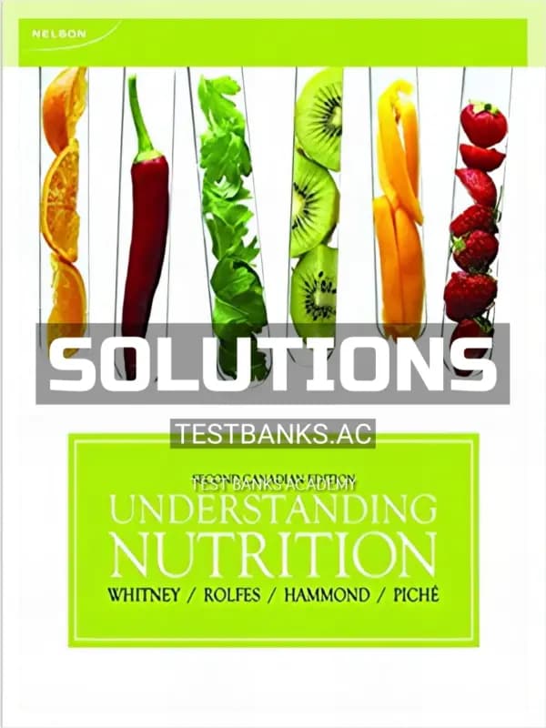 Cover for Solutions Manual for Understanding Nutrition 2nd CA Edition by Whitney