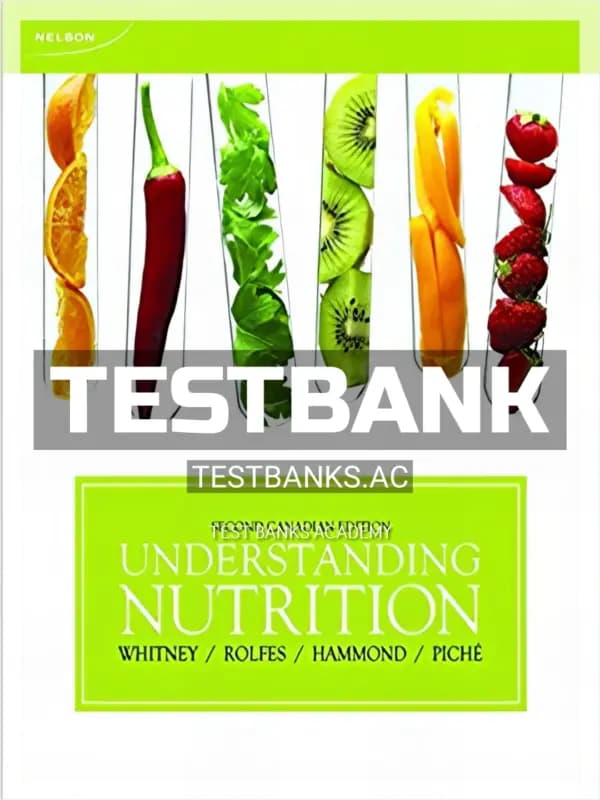 Cover for Test Bank for Understanding Nutrition 2nd CA Edition by Whitney