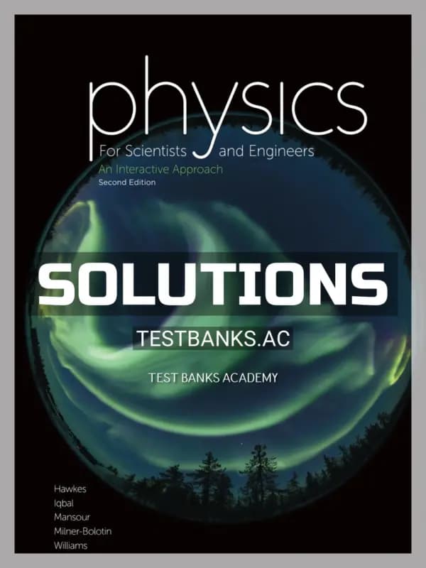 Cover for Solutions Manual for Physics for Scientists and Engineers 2nd CA Edition by Hawkes
