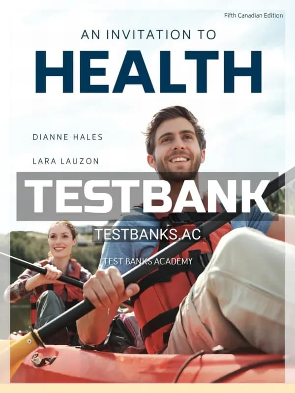 Cover for Test Bank for Invitation to Health 5th CA Edition by Hales