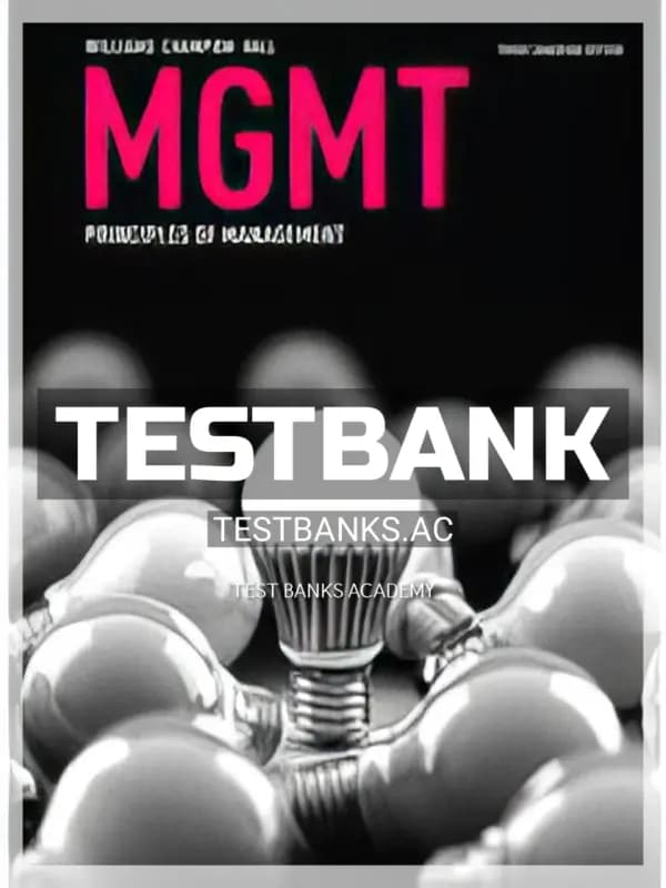 Cover for Test Bank for MGMT 3rd CA Edition by Williams
