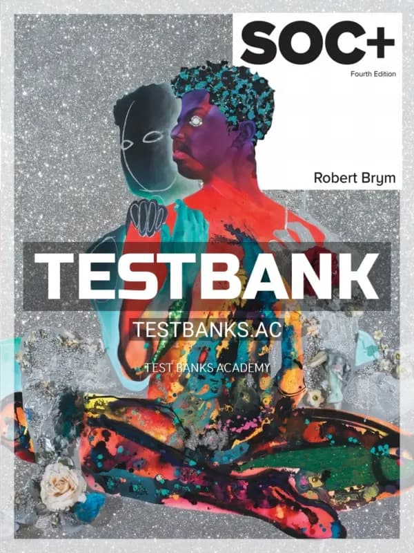 Cover for Test Bank for SOC 4th CA Edition by Brym