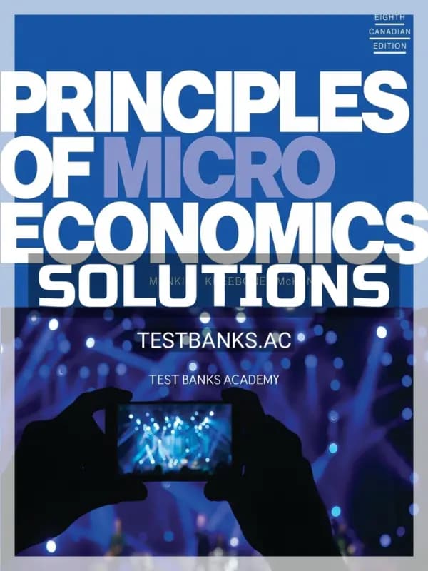 Cover for Solutions Manual for Principles of Microeconomics 8th CA Edition by Mankiw