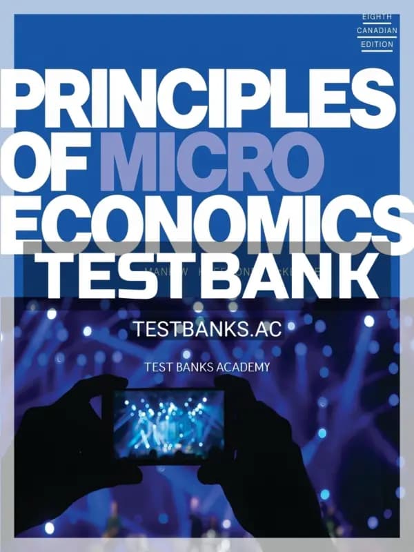 Cover for Test Bank for Principles of Microeconomics 8th CA Edition by Mankiw