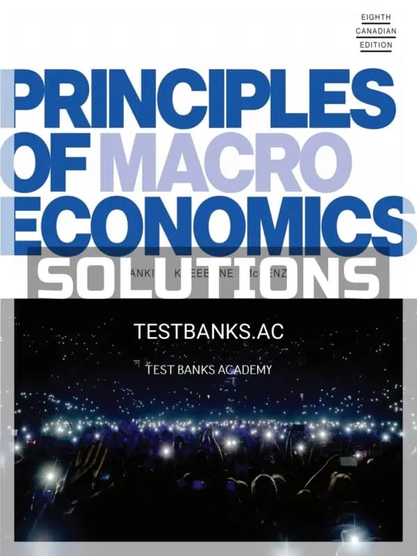 Cover for Solutions Manual for Principles of Macroeconomics 8th CA Edition by Mankiw
