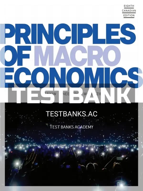Cover for Test Bank for Principles of Macroeconomics 8th CA Edition by Mankiw