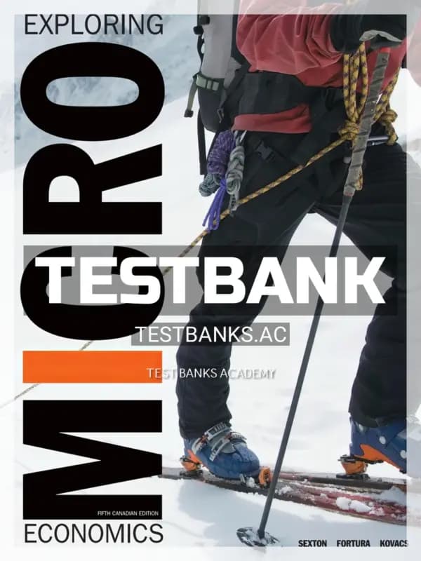 Cover for Test Bank for Exploring Microeconomics 5th CA Edition by Sexton