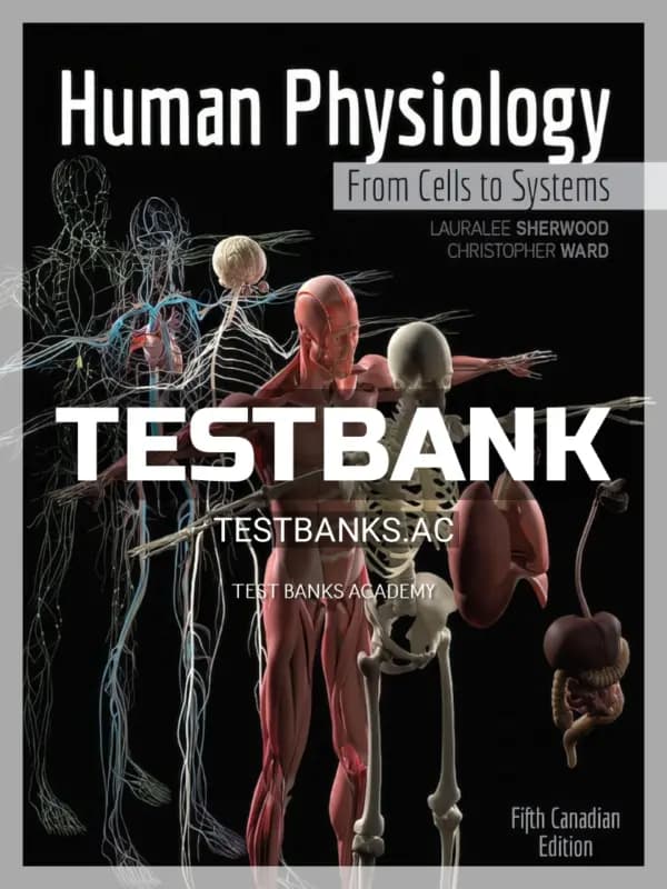 Cover for Test Bank for Human Physiology From Cells to Systems 5th CA Edition by Sherwood