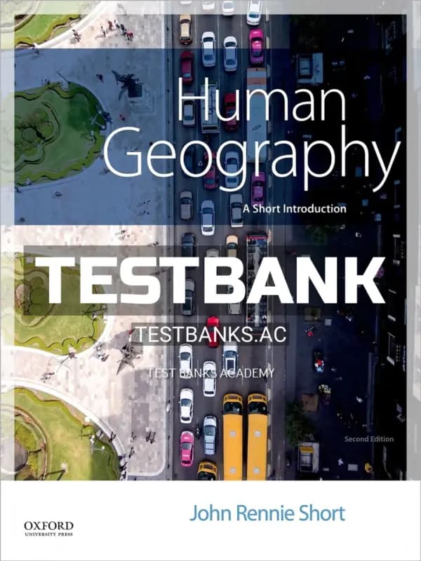 Cover for Test Bank for Human Geography Short Introduction 2nd Edition by Short