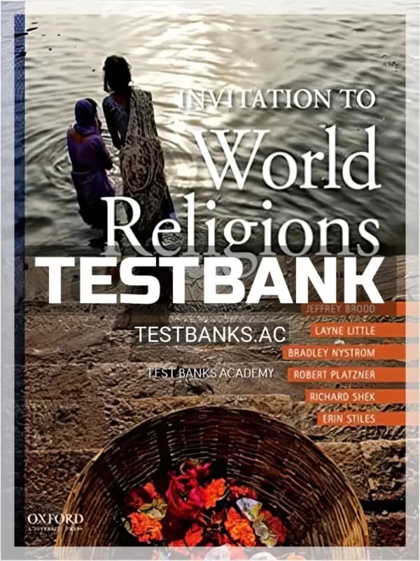 Cover for Test Bank for Invitation to World Religions 3rd Edition by Brodd