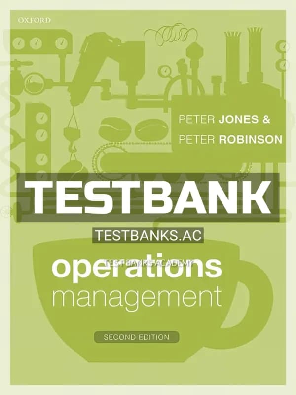 Cover for Test Bank for Operations Management 2nd Edition by Jones