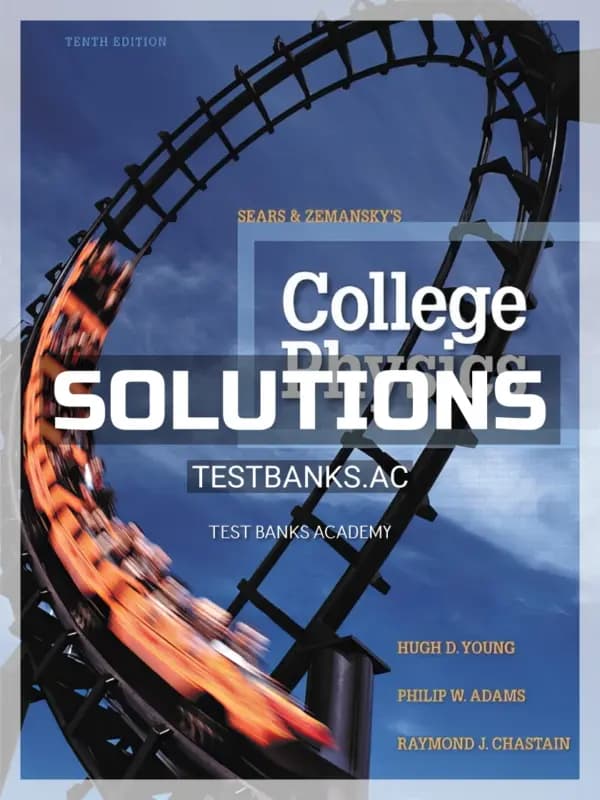 Cover for Solutions Manual for College Physics 10th Edition by Young
