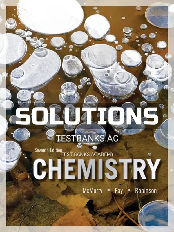 Cover for Solutions Manual for Chemistry 7th Edition by McMurry