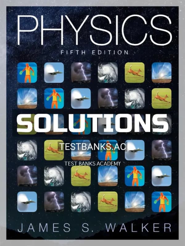 Cover for Solutions Manual for Physics 5th Edition by Walker