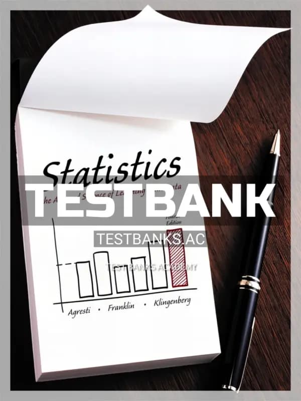 Cover for Test Bank for Statistics 4th Edition by Agresti