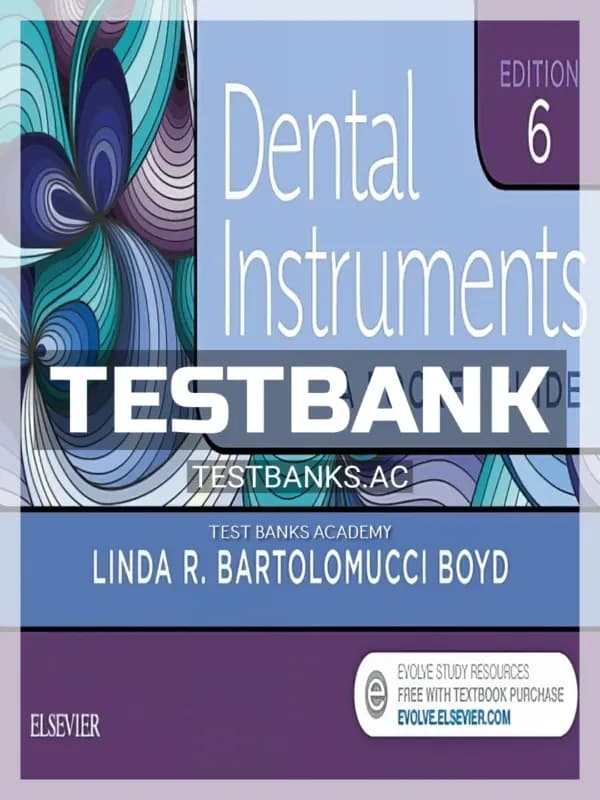 Cover for Test Bank for Dental Instruments 6th Edition by Boyd