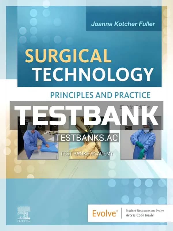 Cover for Test Bank for Surgical Technology 8th Edition by Fuller
