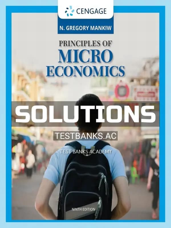 Cover for Solutions Manual for Principles of Microeconomics 9th Edition by Mankiw