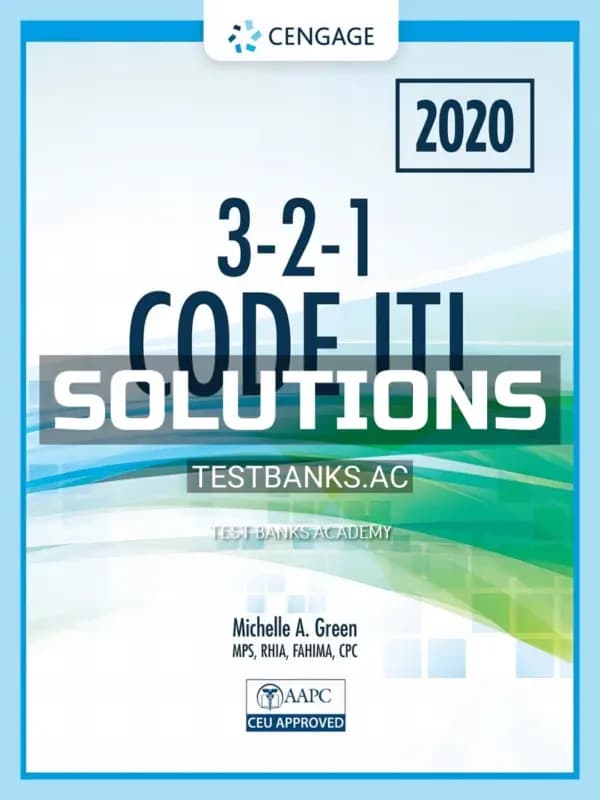 Cover for Solutions Manual for 3-2-1 Code It 2020 8th Edition by Green
