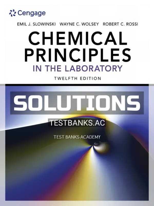 Cover for Solutions Manual for Chemical Principles in the Laboratory 12th Edition by Slowinski