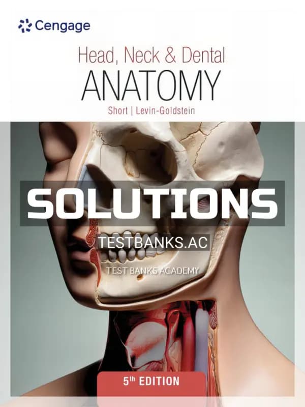 Cover for Solutions Manual for Head Neck and Dental Anatomy 5th Edition by Short