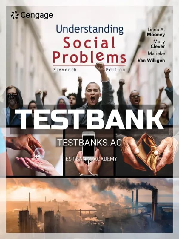 Cover for Test Bank for Understanding Social Problems 11th Edition by Mooney