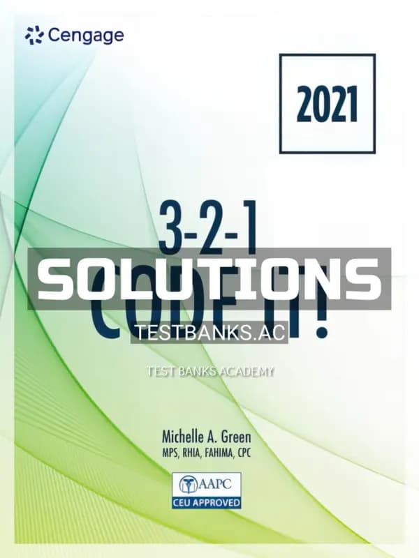 Cover for Solutions Manual for 3 2 1 Code It 2021 9th Edition by Green
