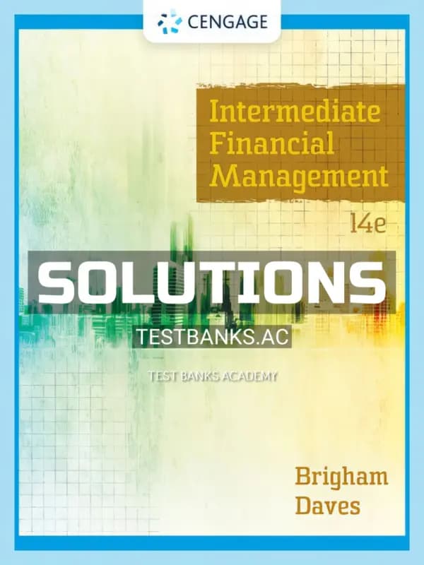 Cover for Solutions Manual for Intermediate Financial Management 14th Edition by Brigham