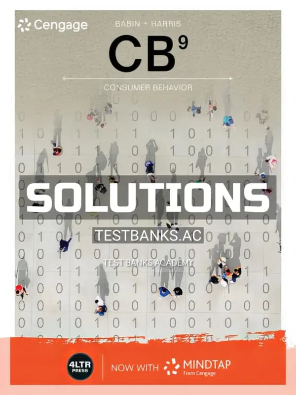 Cover for Solutions Manual for CB 9 9th Edition by Babin