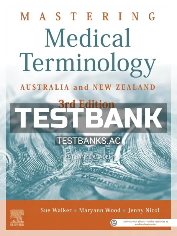 Cover for Test Bank for Mastering Medical Terminology 3rd Edition by Walker