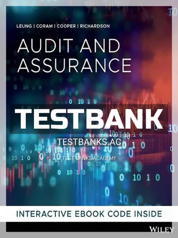 Cover for Test Bank for Audit and Assurance Services 1st Edition by Leung