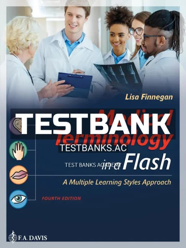Cover for Test Bank for Medical Terminology in a Flash 4th Edition by Finnegan