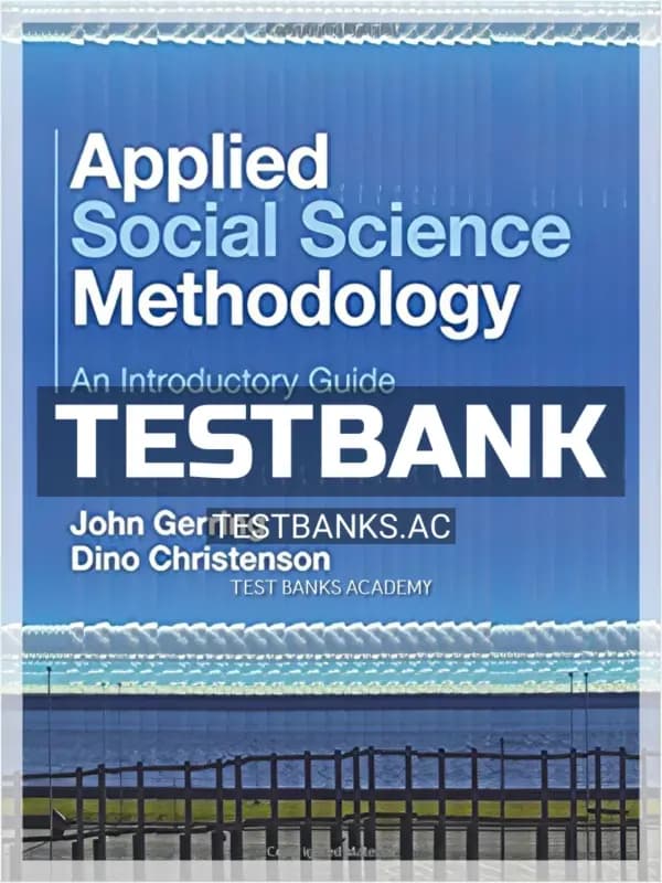 Cover for Test Bank for Applied Social Science Methodology An Introductory Guide 1st Edition by Gerring