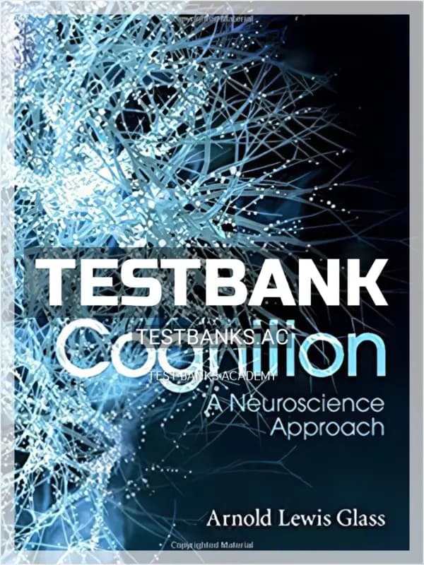 Cover for Test Bank for Cognition 1st Edition by Glass