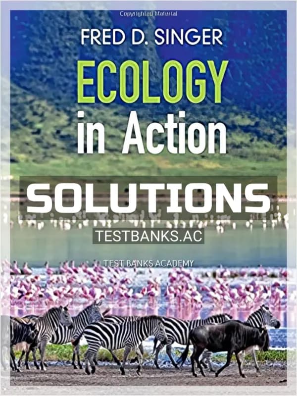 Cover for Solutions Manual for Ecology in Action 1st Edition by Singer