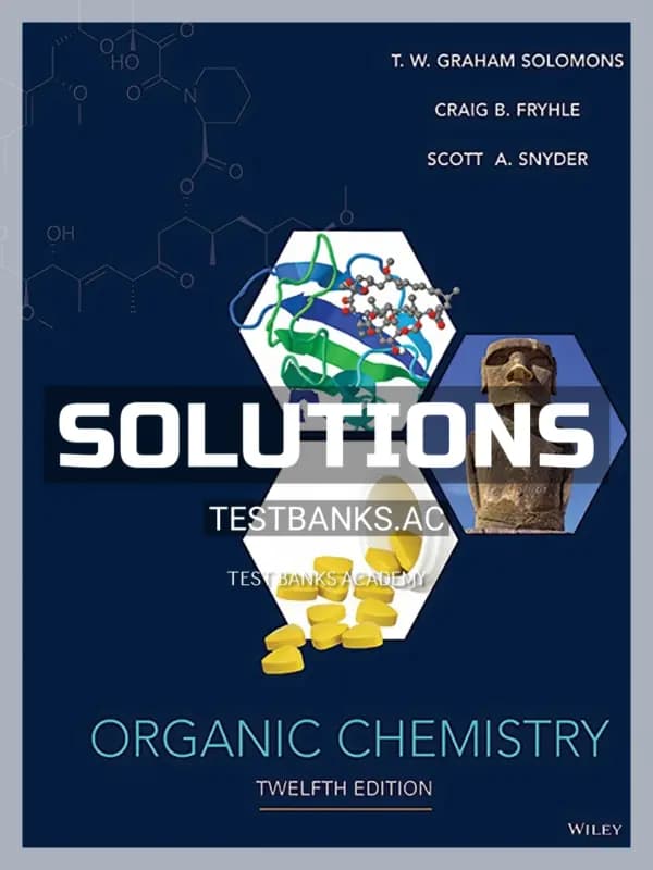 Cover for Solutions Manual for Organic Chemistry 12th Edition by Solomons
