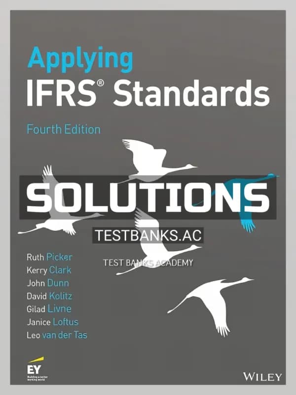Cover for Solutions Manual for Applying IFRS Standards 4th Edition by Picker