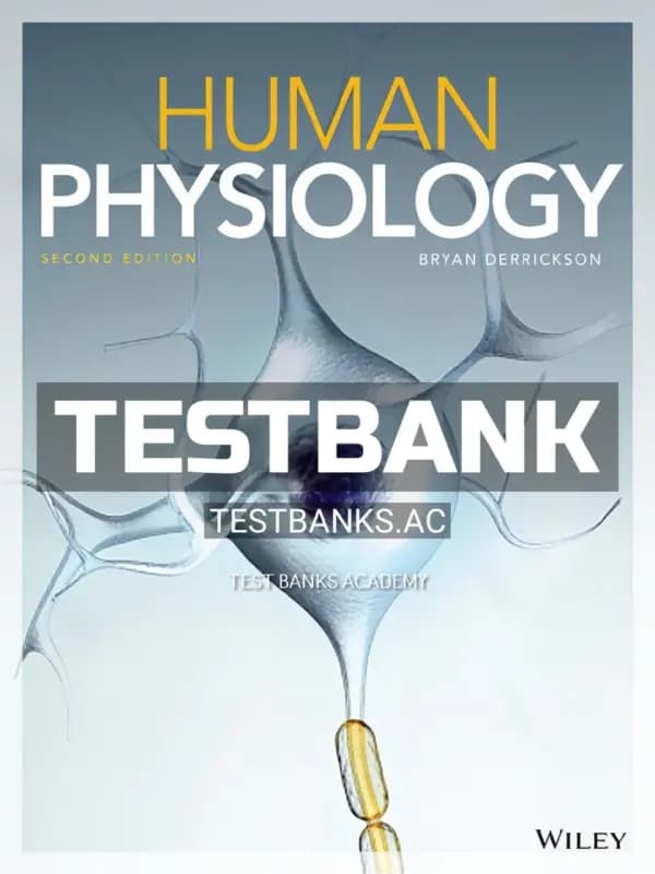 Cover for Test Bank for Human Physiology 2nd Edition by Derrickson